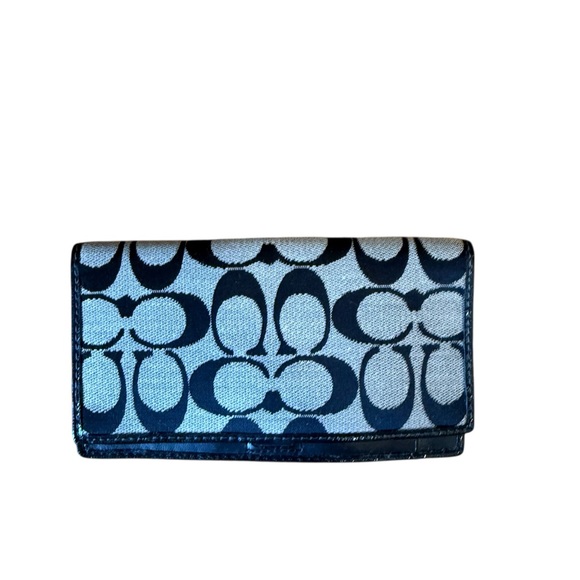 Coach Handbags - Black & Grey Check Wallet